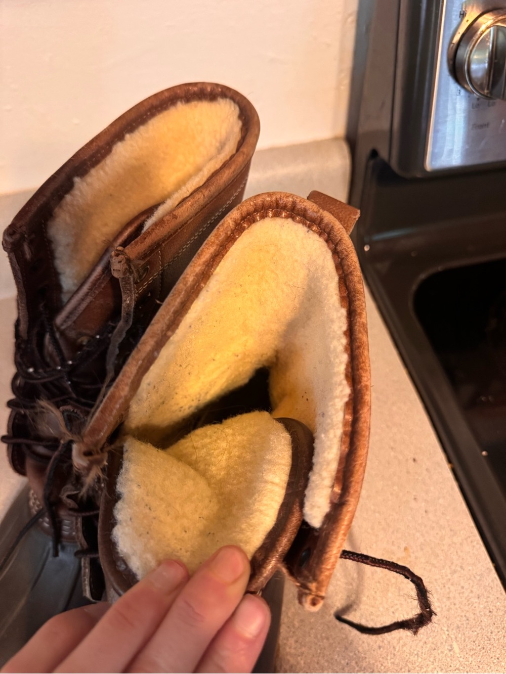 L.L. Bean Shearling Lining boots men’s size 9 women’s size 11 - Picture 8 of 12